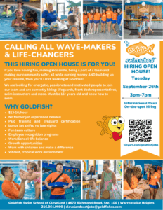Goldfish Swim School Hiring Open House